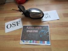 PEUGEOT 206 GTI Chrome DRIVER SIDE WING MIRROR  1998 TO 2006 - OEM Replacement