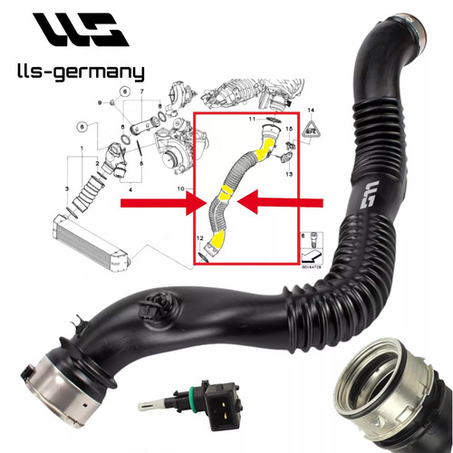 Charge air hose intake - air,