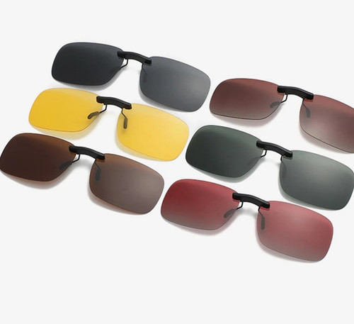 Sunglasses polarised clip - polarised, on