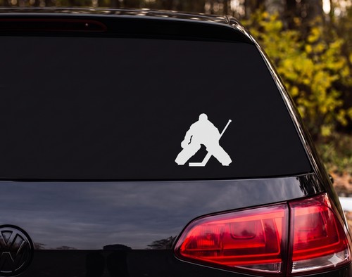 Ice hockey goalie silhouette - ice,