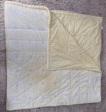 Dorma Quilted Bedspread Throw Eiderdown Cream Yellow Floral Double W96" L100"