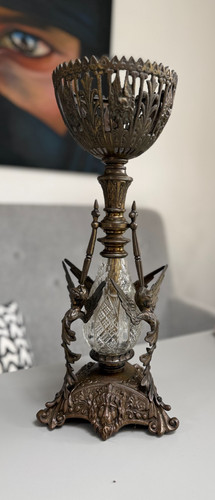 Antique large winged angels - antique,