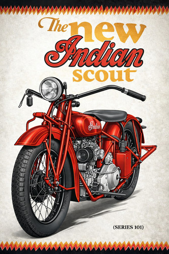 Indian scout series - , wall