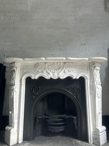 Marble fire surround for cast - marble,
