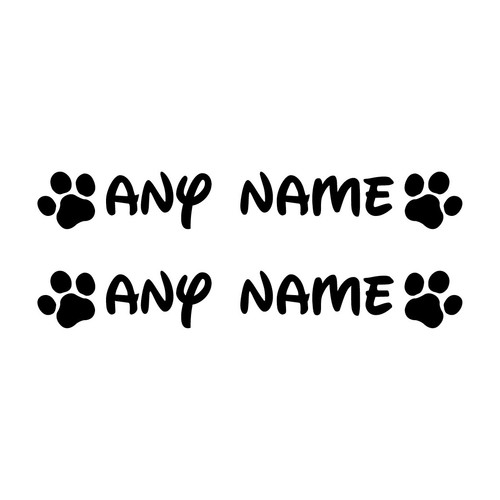 Personalised dog pet puppy - 2x,