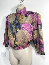 Pink blouse liquid satin long