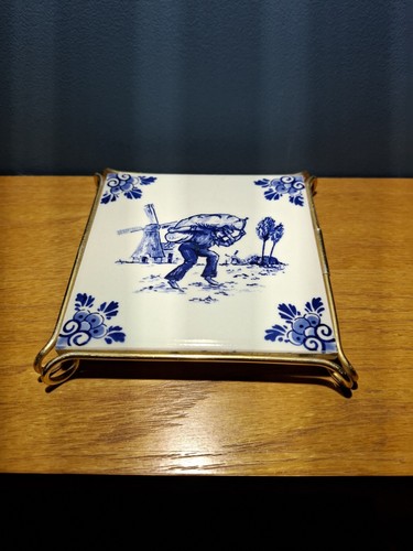 Vintage ceramic tile dutch - vintage,