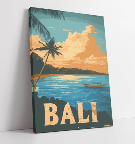 Vintage bali travel poster - vintage,