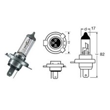 Lamp H4 12V-60 / 55W / P43T