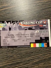 2007 League Cup Final Ticket 