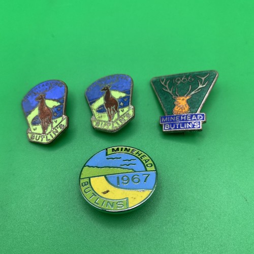 Butlins pins badges minehead - -,