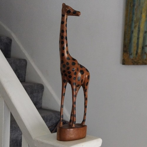 Wooden giraffe ornament - giraffe,