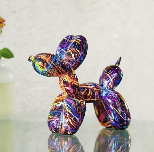 Resin graffiti balloon dog - resin,