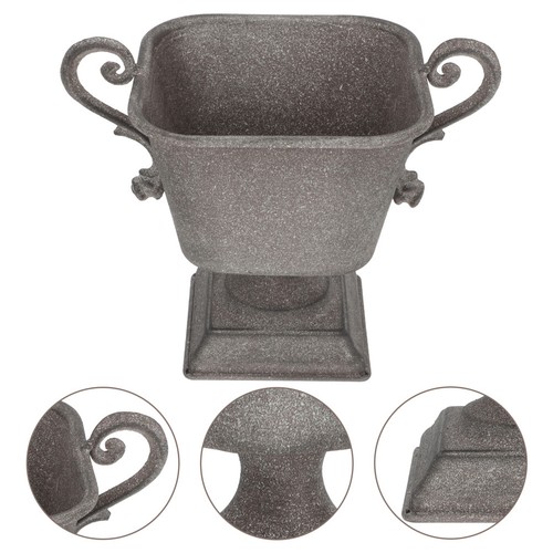Iron flower pot - flower,