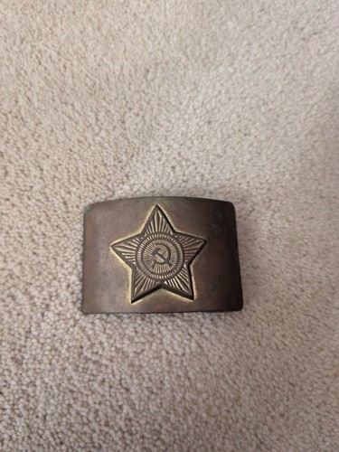 Soviet russian military belt - soviet,