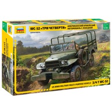 Zvezda 3664 US WWII Dodge WC-52 3/4 T 1:35 Model Kit