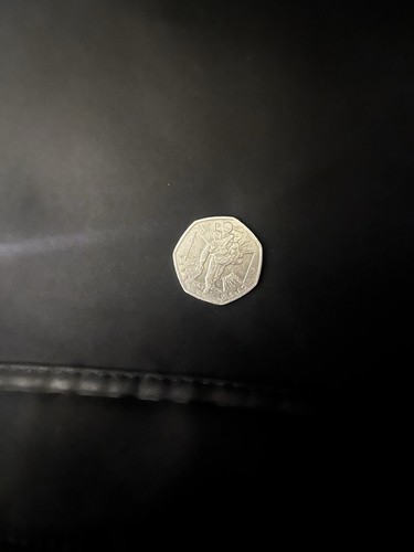 50p fifty pence coin - fifty,