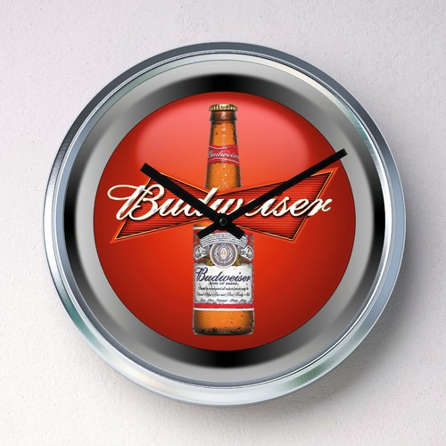 Budweiser beer bottle clock - bottle,