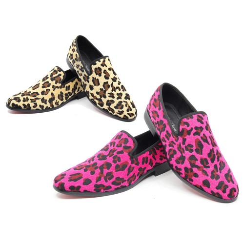 Men smoking leopard print - men's,