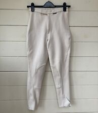 A Pair Of Cream Jodhpurs By Gorringe Size 6 Or 24”waist child