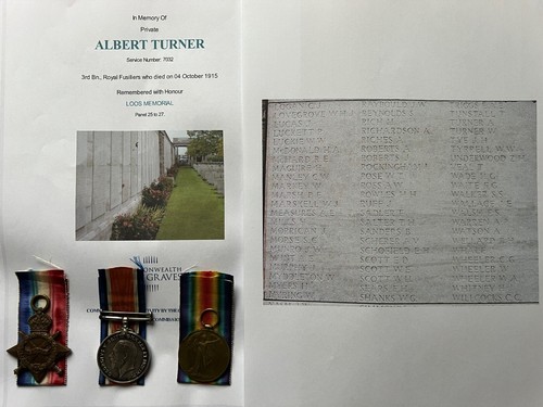 Ww1 medals turner royal - ww1,