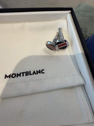 Montblanc red black cuff - &,