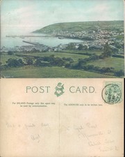 Newlyn near Penzance harbor view 1903 postmark Cities Towns Seascape