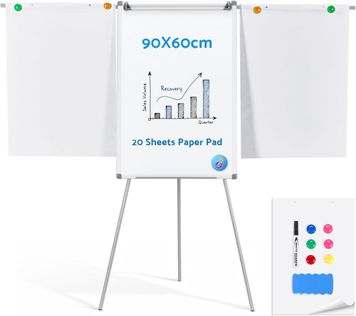 Flip chart easel magnetic - flip,