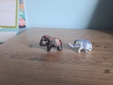 Porcelain Elephants Figures