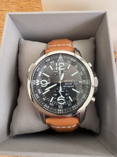 Seiko solar chronograph - seiko,