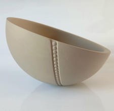 Wedgwood Jasperware Light Taupe Kelly Hoppen 14cm Hemisphere Dot Bowl - Boxed