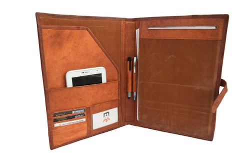 Vintage leather portfolio - leather,
