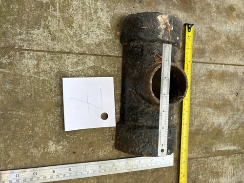 Vintage cast iron - iron, drain