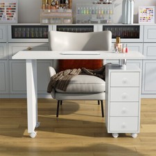 Wheeled Manicure Nail Table