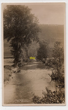 Real Photograph Postcard - THE TEME, KNIGHTON, Worcestershire 1928