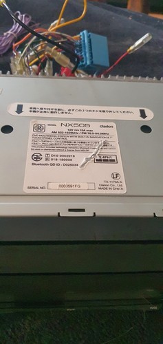 Clarion nx505 japanese car - clarion,
