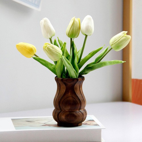 Wooden vase wood plant pots - vase,,