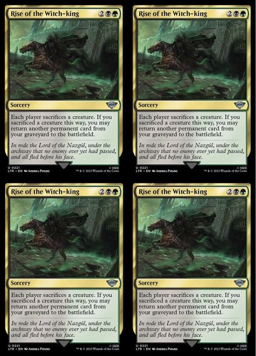 Mtg rise of the - 4x,