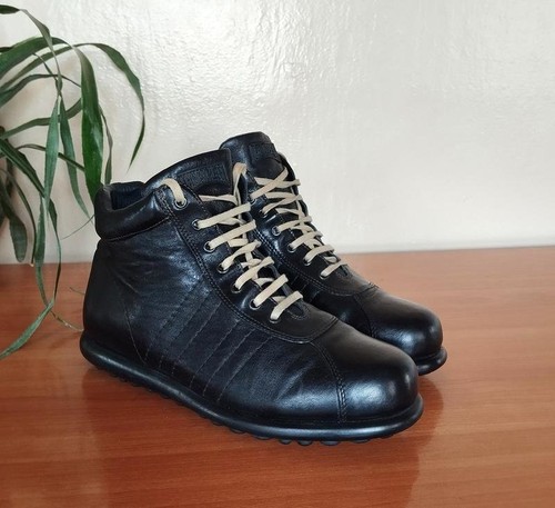 Men camper boots black - black, leather