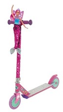Girls Barbie Pink Mermaid Sequin Inline 2 Wheel Kids Scooter Glitter Stem Age 5+