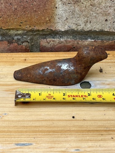 Trench art duck shrapnel - art,