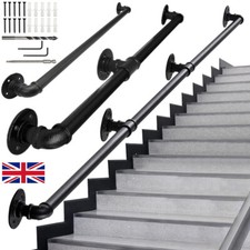 UK 100-300cm Hand Railing Handrail Stair Rail Grab Balustrade Staircase Banister