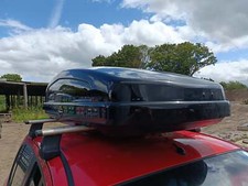 Halfords 470l roof box used - 470l,