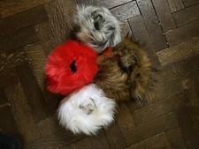 Wristbands Pair Fur Cuffs, Choice Of Colour Jumper/coat Alterations Winter Cute