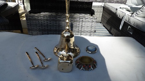Job lot polished brass and - of,