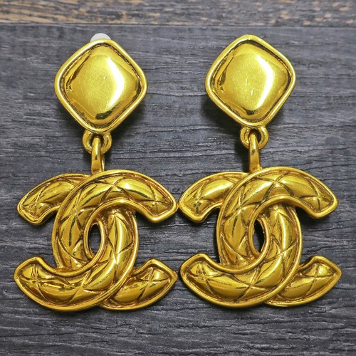 Chanel gold plated logos - chanel,
