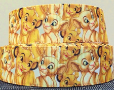 LION KING RIBBON GROSGRAIN 25mm wide PER YARD Crafts Cake Decoration Bows