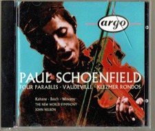ARGO PAUL SCHOFIELD - FOUR PARABLES (PIANO), VAUDEVILLE (PICCOLO TRUMPET), ETC