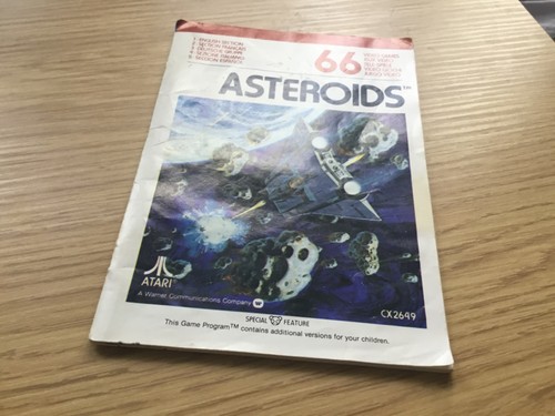 Atari asteroids instruction - atari,
