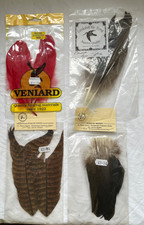 Mixed feathers for fly tying -